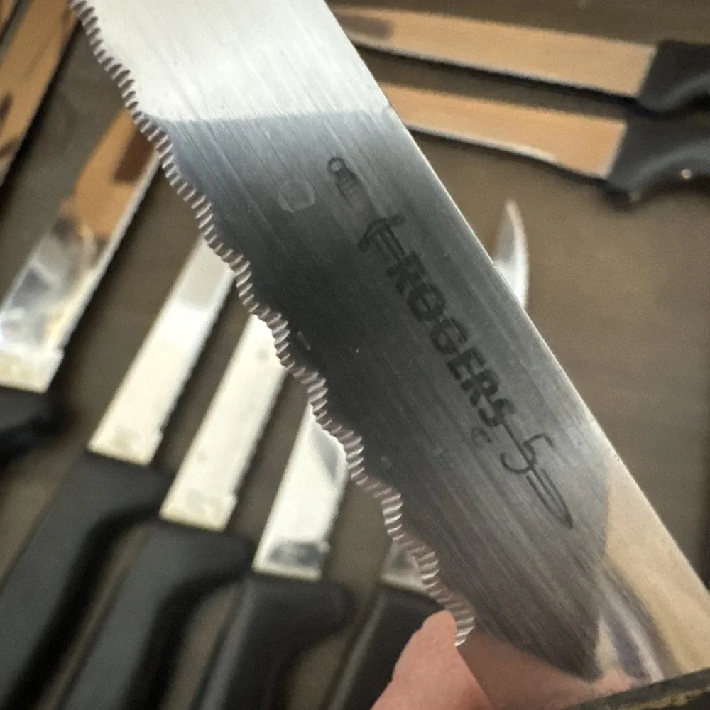 Rogers 5 Professional 12 Pc Steak Knife/ Knife Set Stainless Steel Bakelite
